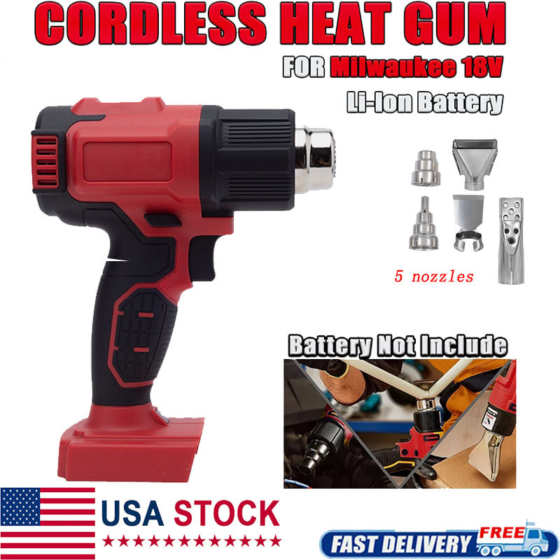 Cordless Heat Gun For Shrink Tubing - Bezprzewodowa opalarka kompatybilna z akumulatorem Milwaukee