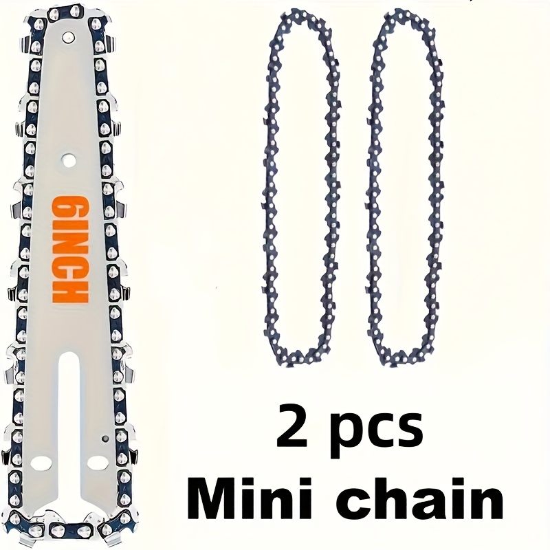 Mini Electric Chainsaw 6 Inch - 2 szt. Wytrzymałe 6-calowe łańcuchy do