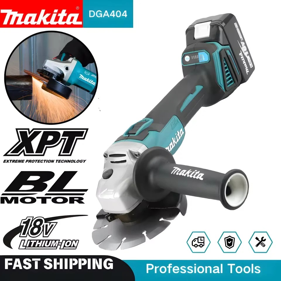 Brushless Angle Grinder Battery Powered - Szlifierka kątowa akumulatorowa bezszczotkowa Makita DGA404