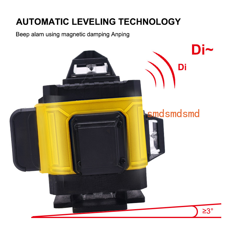 Poziomica laserowa 4D z 16 lin – Laser Level 16 Lines 4D Green recenzja i cena