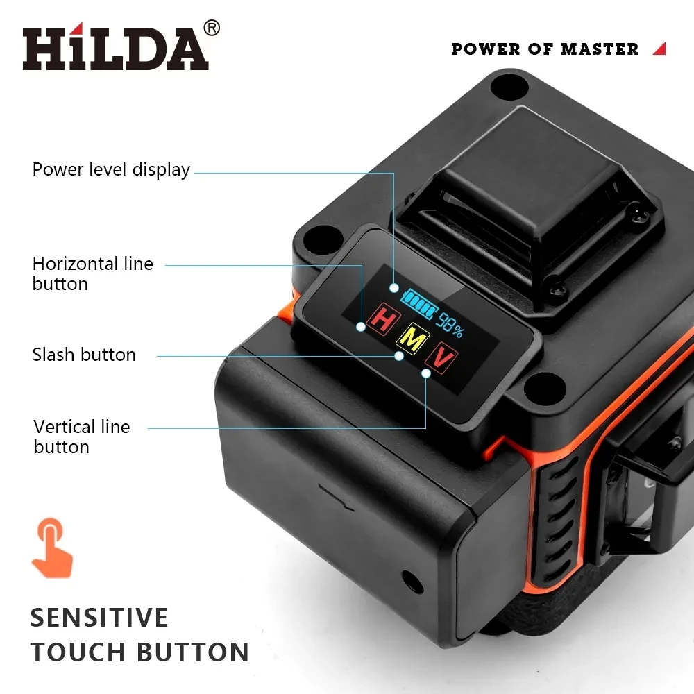 HILDA 16/12 linii 4D poziom la – Laser Level 16 Lines 4D Green recenzja i cena