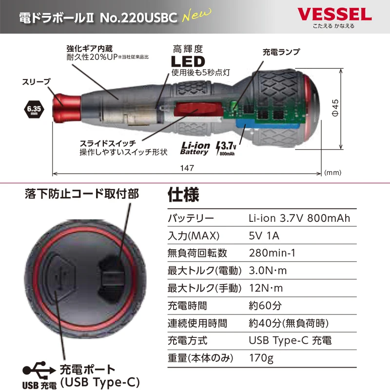 Nowy wkrętak elektryczny VESSE – Electric Screwdriver Rechargeable Usb recenzja i cena