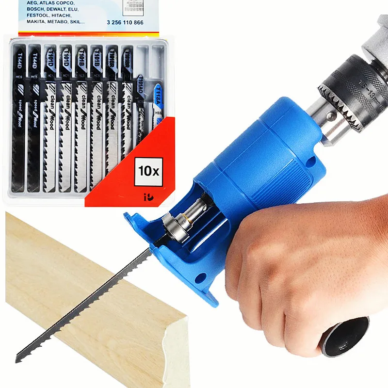 Przenośna piła tłokowa Adapter – Reciprocating Saw Attachment Drill recenzja i cena