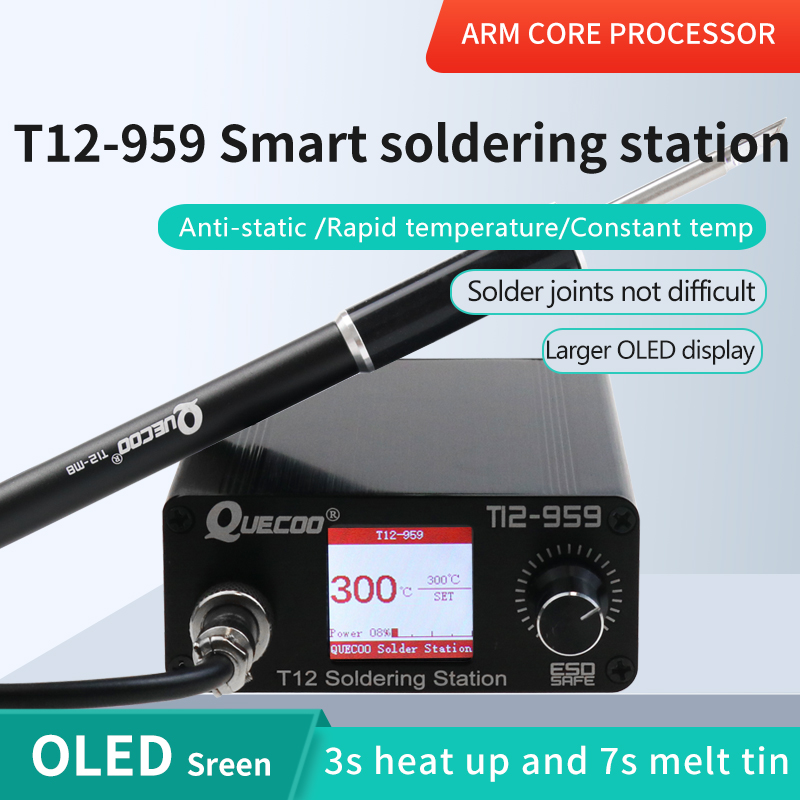 Stacja lutownicza T12-959 V5.1 – Digital Soldering Station T12 recenzja i cena