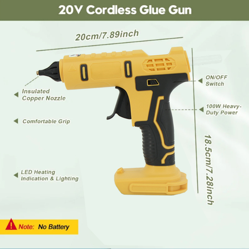 Bezprzewodowy elektryczny ręcz – Hot Melt Glue Gun Cordless recenzja i cena