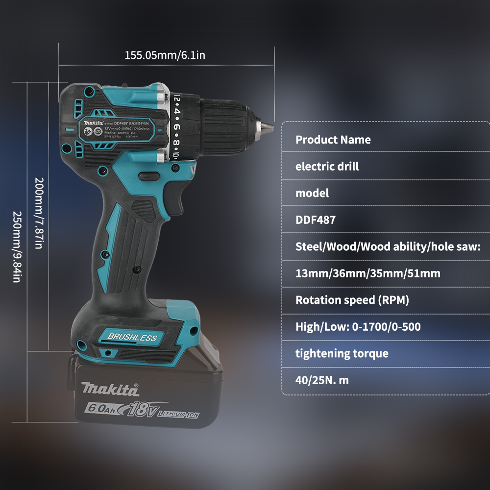 Bezszczotkowa wiertarko-wkręta – Brushless Cordless Electric Drill 18V recenzja i cena