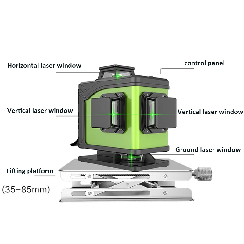 Diody laserowe zielone 16 lini – Laser Level 16 Lines 4D Green recenzja i cena