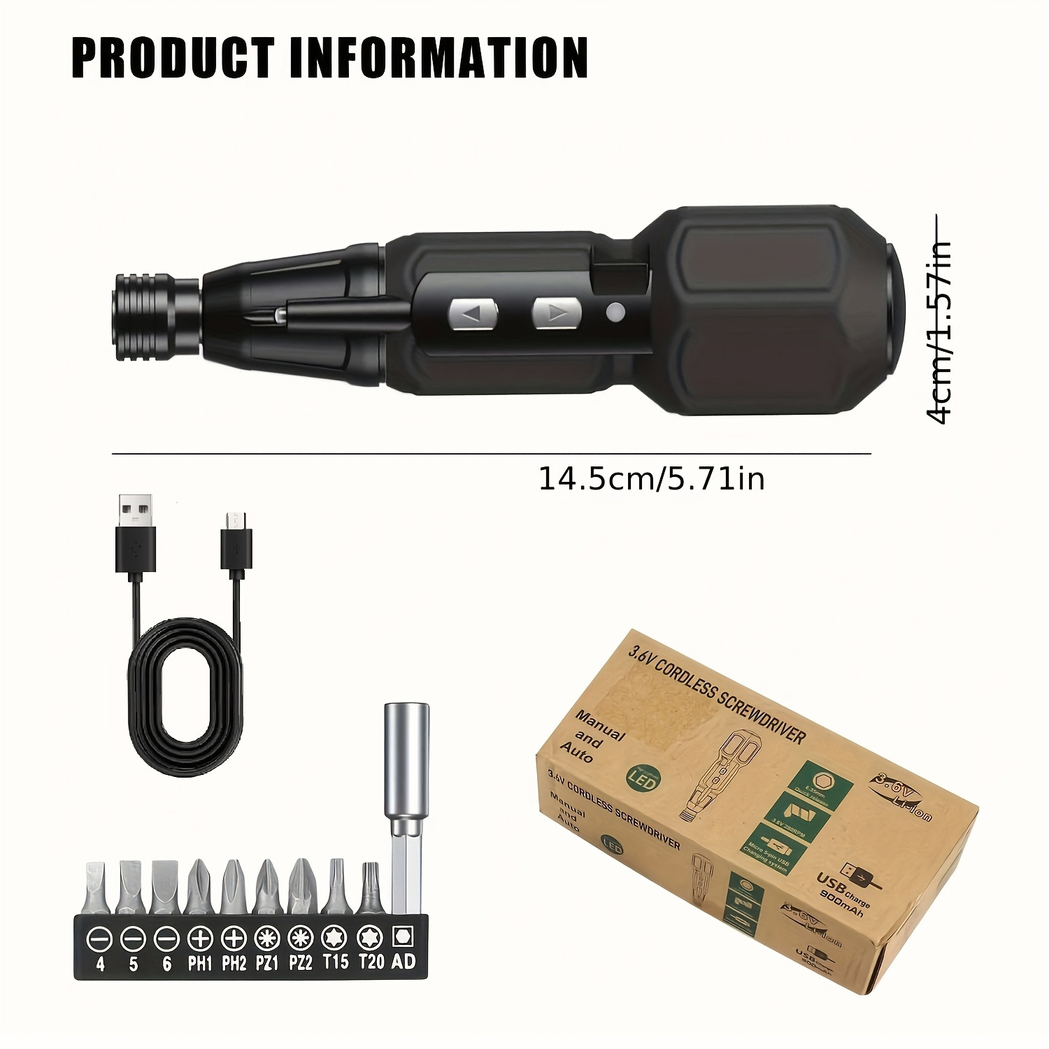 Wkrętak elektryczny akumulator – Electric Screwdriver Rechargeable Usb recenzja i cena